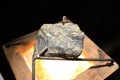 Piece of natural mineral chalcopyrite