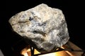 Piece of natural mineral phlogopite with magnetite