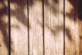 A piece of natural wooden undyed fence Royalty Free Stock Photo