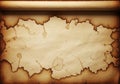 A piece of parchment paper with Royalty Free Stock Photo