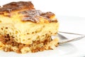 Pastitsio on dish Royalty Free Stock Photo