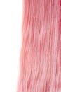 Piece of pink long hair