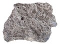 Piece of porous basalt stone isolated Royalty Free Stock Photo