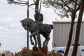 A piece of public art sculpture in Fontvieille Monaco