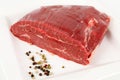 Raw dry aged flank steak Royalty Free Stock Photo