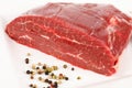 Raw dry aged flank steak Royalty Free Stock Photo