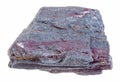 piece of raw jaspillite stone on white