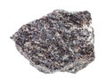 piece of raw nepheline syenite rock isolated Royalty Free Stock Photo