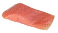 Piece of red fish fillet isolated Royalty Free Stock Photo