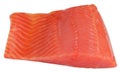 Piece of red fish fillet isolated Royalty Free Stock Photo