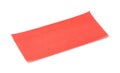 Piece of red plastic perforated packaging underlayment Royalty Free Stock Photo