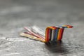 A piece of ribbon cable small Royalty Free Stock Photo