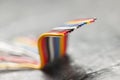 A piece of ribbon cable soft focus Royalty Free Stock Photo