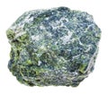 Piece of serpentine stone isolated Royalty Free Stock Photo