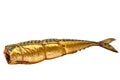 Piece of smoked scomber fish. Royalty Free Stock Photo