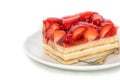 Piece of Strawberry Cake Royalty Free Stock Photo