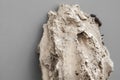 Piece of travertine rock isolated