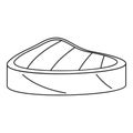 Piece tuna icon, outline style
