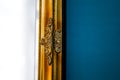 Piece of vintage golden frame Royalty Free Stock Photo