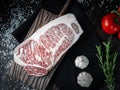 Piece of Wagyu beef steak. Japanese premium product