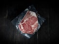 Piece of Wagyu beef steak. Japanese premium product