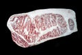 Piece of Wagyu beef steak. Japanese premium product