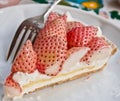 Piece of white strawbery tart 2