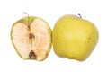 Piece of withering apple Royalty Free Stock Photo