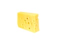 Piece of yellow cheese