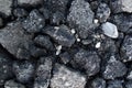Pieces of asphalt pavement in the hole in the road Royalty Free Stock Photo