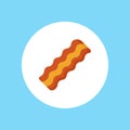 Bacon vector icon sign symbol Royalty Free Stock Photo