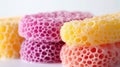 Pieces Bath Sponge Exfoliating Shower Body Scrubber Back Scrubber Skin Smoother. Royalty Free Stock Photo
