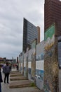 Potsdamer Platz with original pieces of the wall