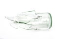 Pieces of broken bottle glass Royalty Free Stock Photo