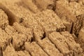 pieces of broken durable material that is obtained from the bark Royalty Free Stock Photo