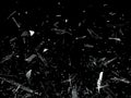 Pieces of broken shattered glass Royalty Free Stock Photo