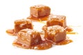 Pieces of caramel candies Royalty Free Stock Photo