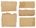 Pieces of cardboard Royalty Free Stock Photo