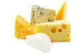 Pieces of cheeses Royalty Free Stock Photo