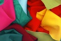 Pieces of colored textile