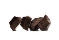 Pieces dark chocolate Royalty Free Stock Photo