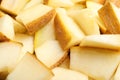 Pieces of delicious honey melon as background, closeup Royalty Free Stock Photo