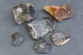 Pieces of flint stone