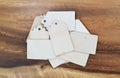 Pile of gift wooden gift tags