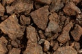 Pieces of lignite or brown coal Royalty Free Stock Photo