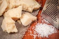 Pieces of parmesan Royalty Free Stock Photo
