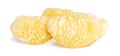 Pieces of pomelo isolated on white background Royalty Free Stock Photo