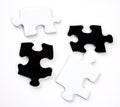 Pieces of a puzzle Royalty Free Stock Photo