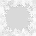 Pieces puzzle jigsaw frame, background or banner. Royalty Free Stock Photo