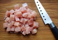 Pieces of raw fresh meat for cooking